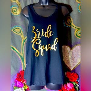 Large Bride Squad razorback tank top new without tags